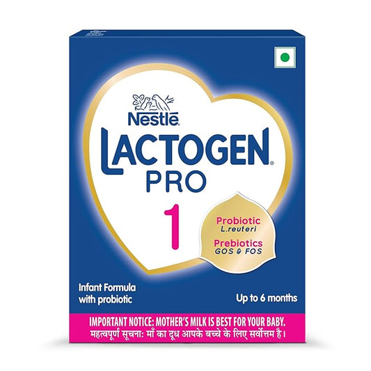 Nestlé LACTOGEN PRO 1: Spray-Dried Infant Formula with Probiotic L. reuteri, Prebiotic Fibres (GOS & FOS), and Easily Digestible Whey Protein for Newborns
