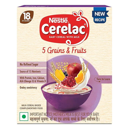 Nestlé CERELAC Baby Cereal with Milk (300g): Nutritious & Balanced Meal for Toddlers Aged 18 to 24 Months