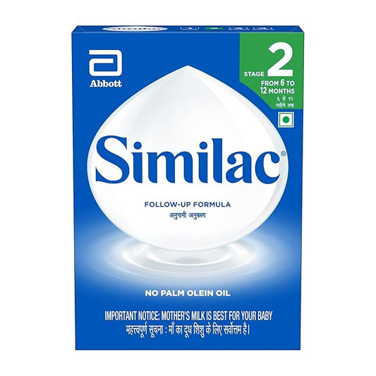 Similac Infant Stage 2 Follow-Up Powder Formula – 400g Box (6-12 Months), No Palm Olein Oil, Supports Immune System & Bone Development