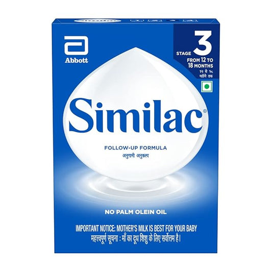 Similac Infant Stage 3 Follow-Up Formula – 400g Box (12–18 Months), Palm Olein Oil-Free, Supports Immune System & Bone Development, Powder