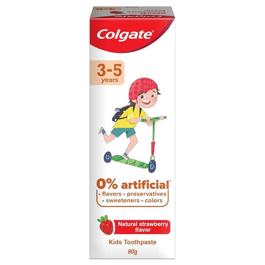 Colgate Kids Anticavity Toothpaste – Strawberry Flavour (80g): Gentle Cavity Protection with a Fun, Kid-Friendly Taste