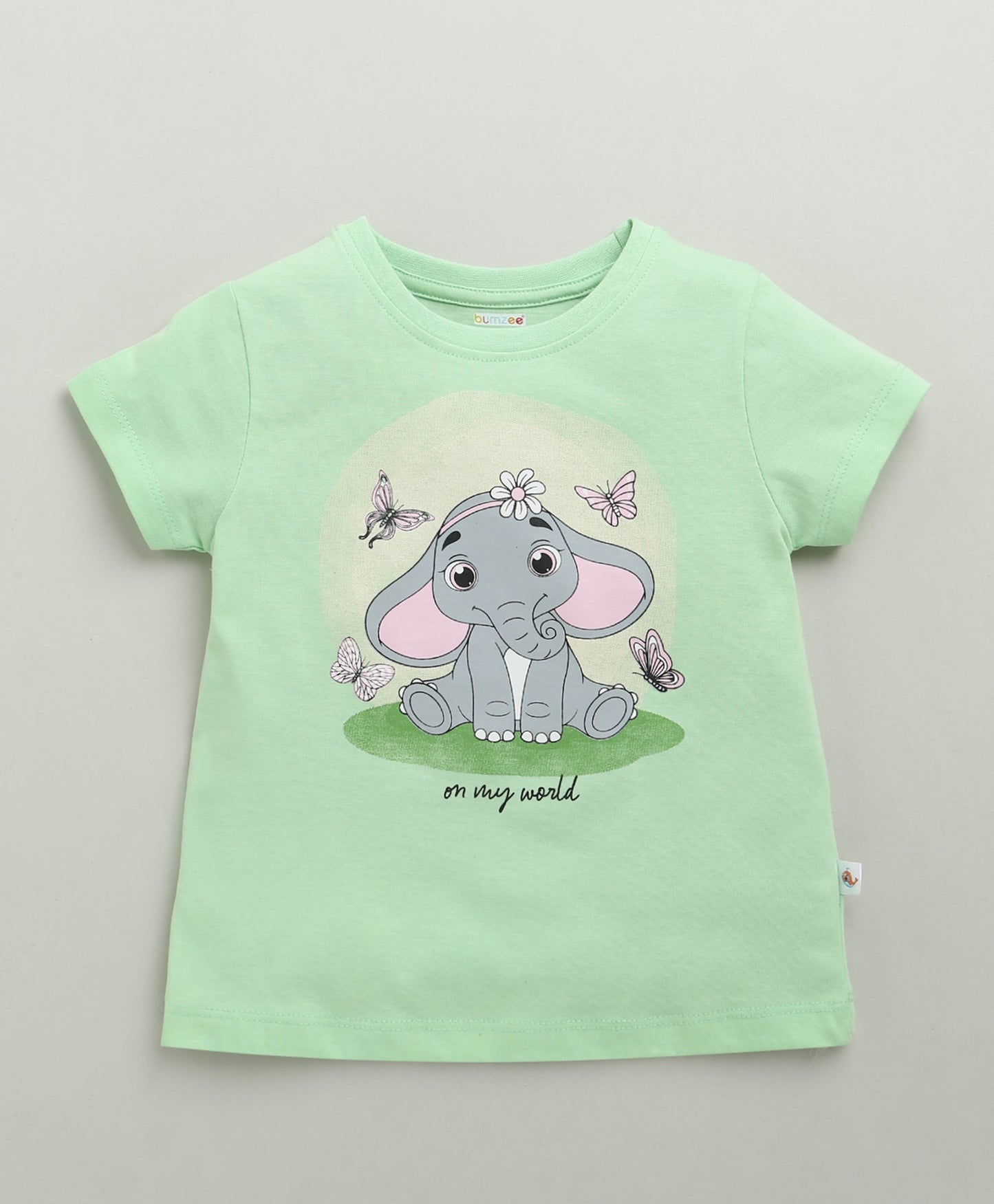 Bumzee Girls’ Printed Tee Duo – Soft Cotton, Bright Colors, Big Smiles!