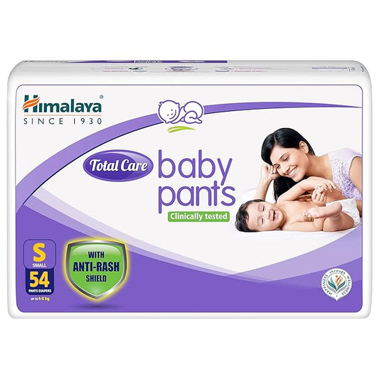 Himalaya Total Care Baby Pants Diapers, Small, 54 Count, 4–8kg