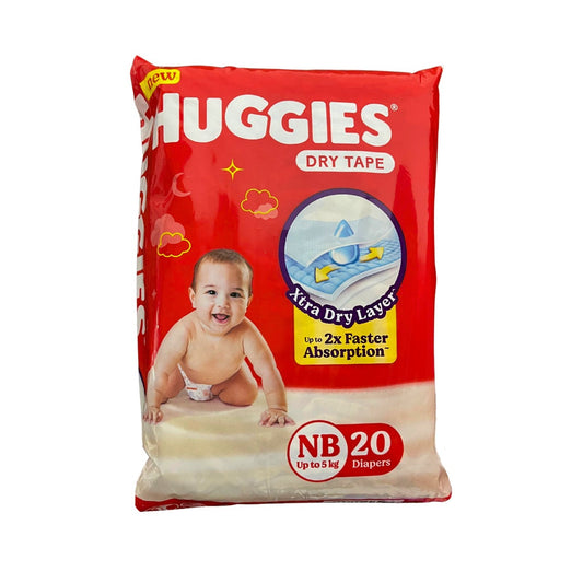 Huggies Diaper Pants - New Born (Up to 5 kg), Pack of 20