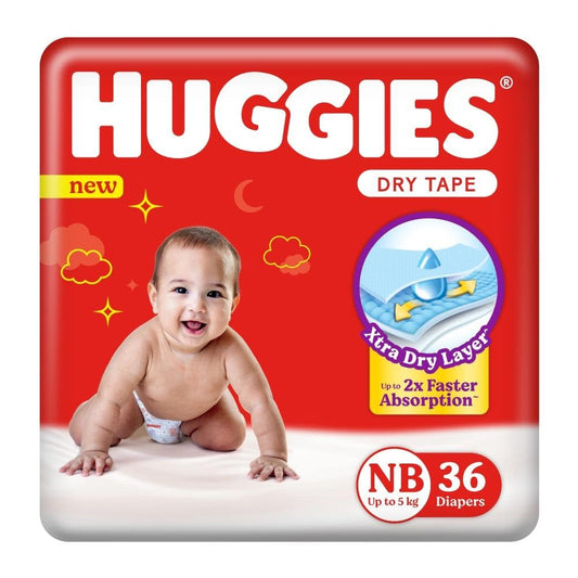 Huggies Diaper Pants - New Born (Up to 5 kg), Pack of 36