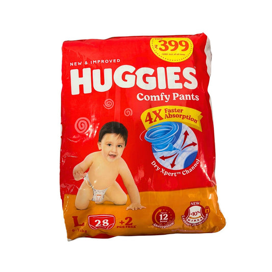 Huggies Diaper Pants - Large (L) Size (9-14 kg), Pack of 30