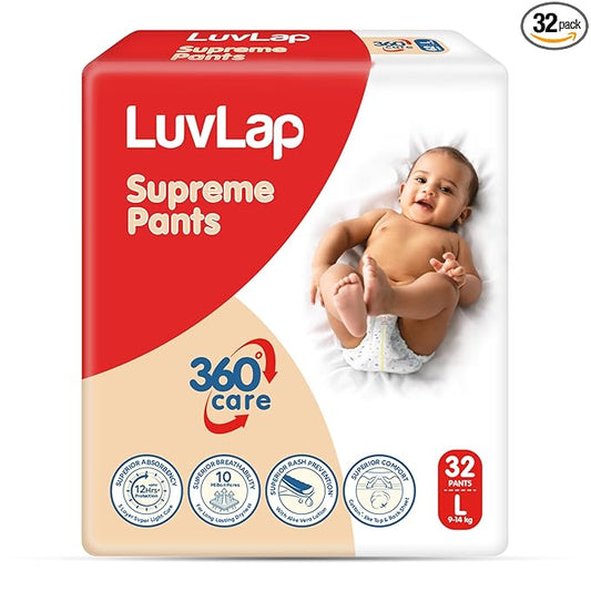 LuvLap Supreme Diaper Pants Large (L) 9 -14Kg