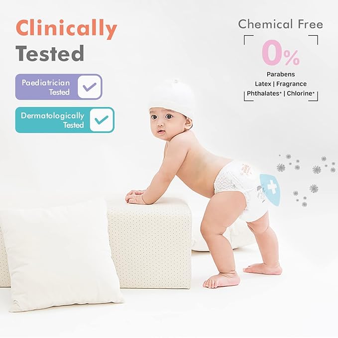 R for Rabbit Diaper Pants XS – 22 pcs, Suitable for Babies ≤5 kg, Soft & Gentle on Sensitive Skin, 3-Year Shelf Life – White