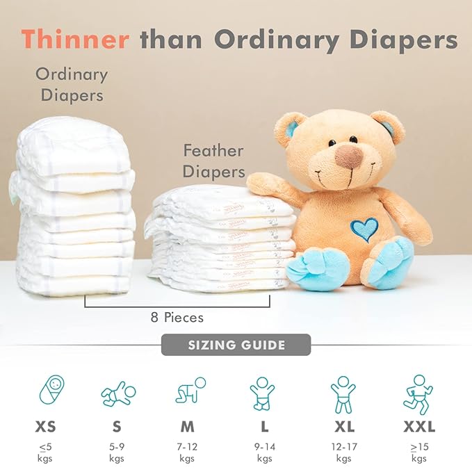 R for Rabbit Diaper Pants XS – 22 pcs, Suitable for Babies ≤5 kg, Soft & Gentle on Sensitive Skin, 3-Year Shelf Life – White