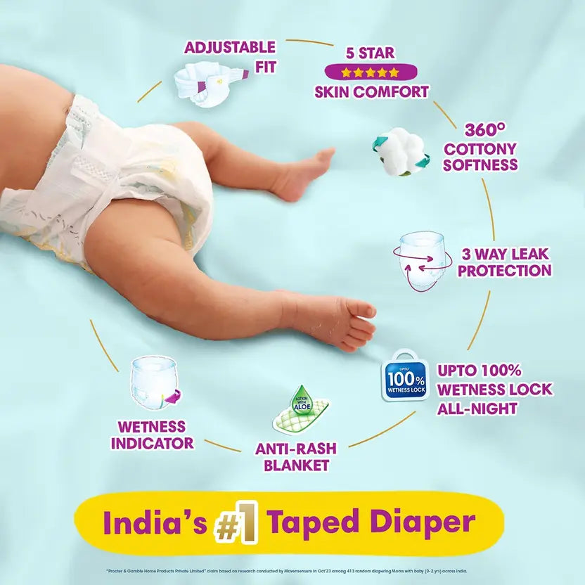 Title: P&G Pampers Diaper Pants , Adjustable Fit, Suitable for All Skin Types - 72 Pcs
