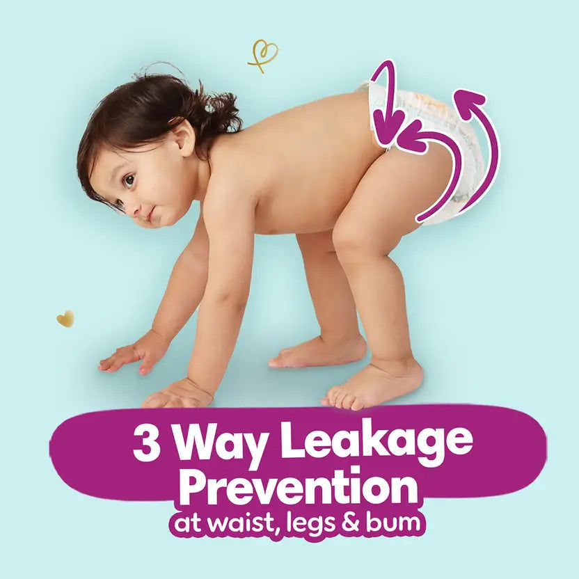 P&G Pampers Diaper Pants, Premium Taped & Adjustable Fit, Suitable for All Skin Types - 50 Pcs