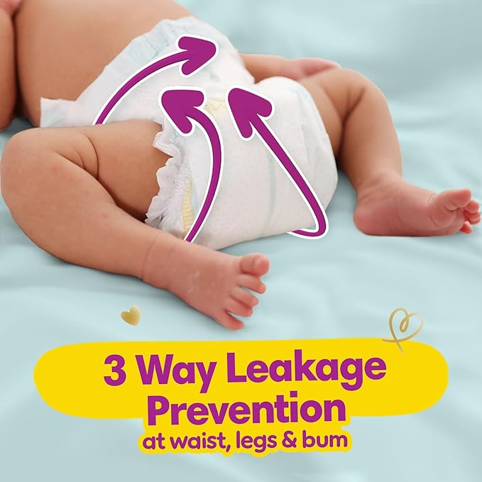 P&G Pampers Diaper Pants - Premium Taped & Adjustable Fit, Suitable for All Skin Types - 96 Pcs