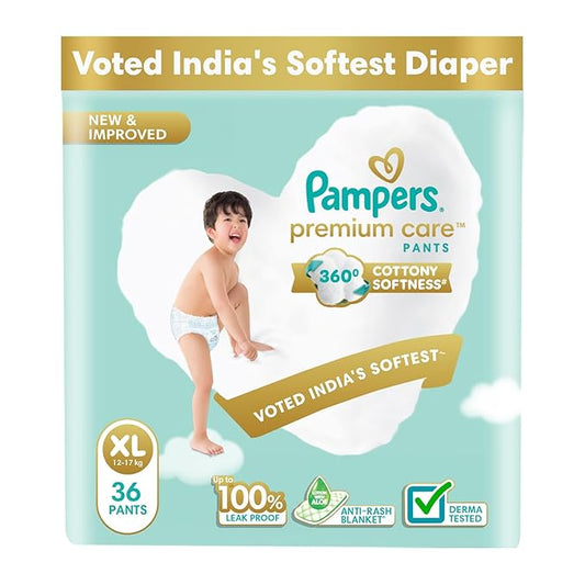 P&G Pampers Diaper Pants, Cottony Softness, Suitable for All Skin Types - 36 Pcs