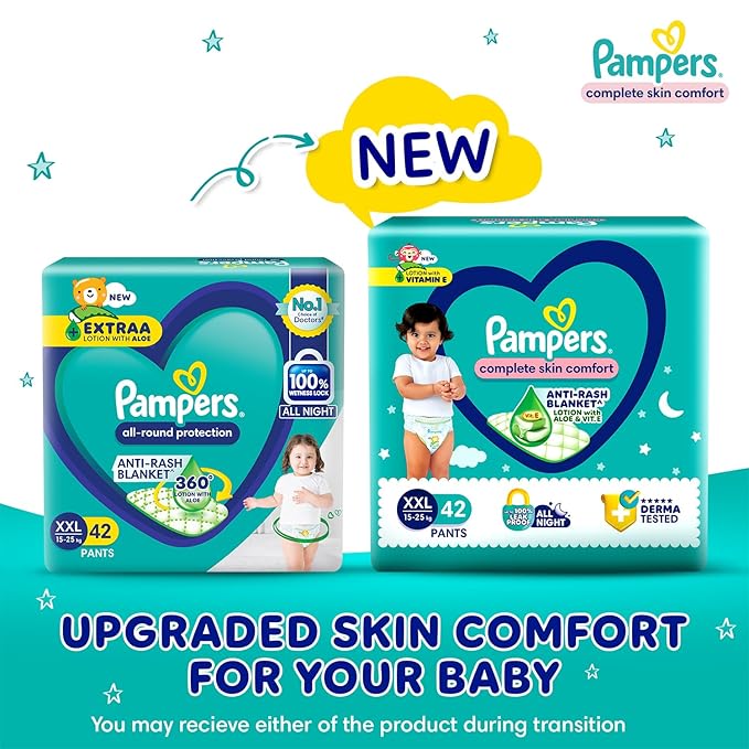 P&G Pampers Diaper Pants, Anti Rash Blanket, Suitable for All Skin Types - 42 Pcs