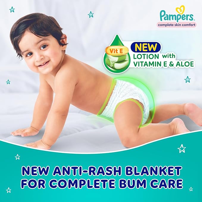P&G Pampers Diaper Pants, Anti Rash Blanket, Suitable for All Skin Types - 42 Pcs