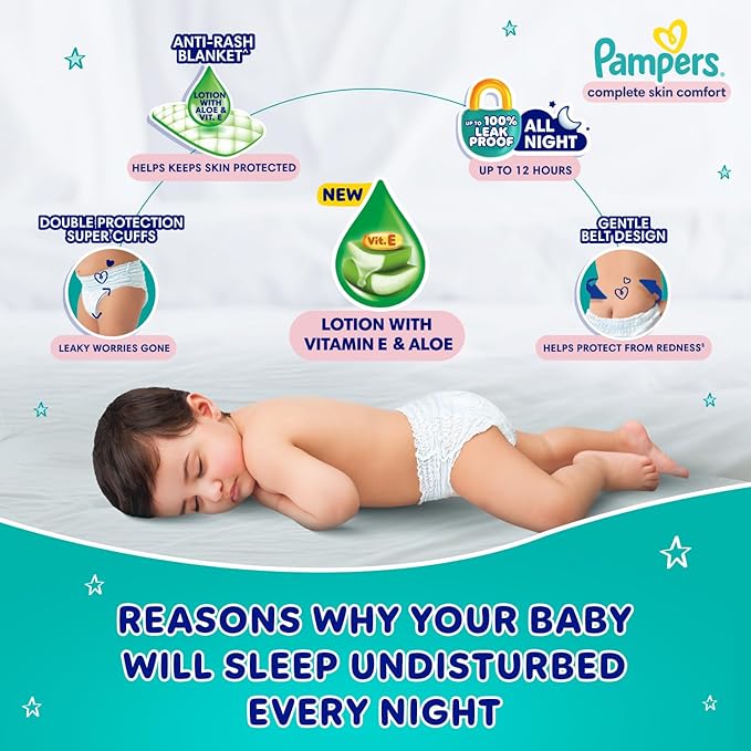 P&G Pampers Diaper Pants, Anti Rash Blanket, Suitable for All Skin Types - 42 Pcs