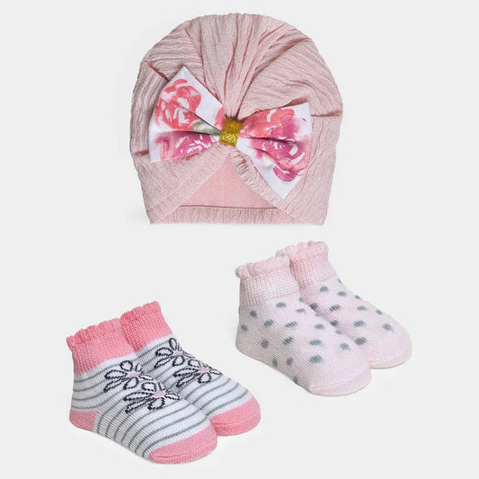 Bubblegum Bliss Socks with Cap