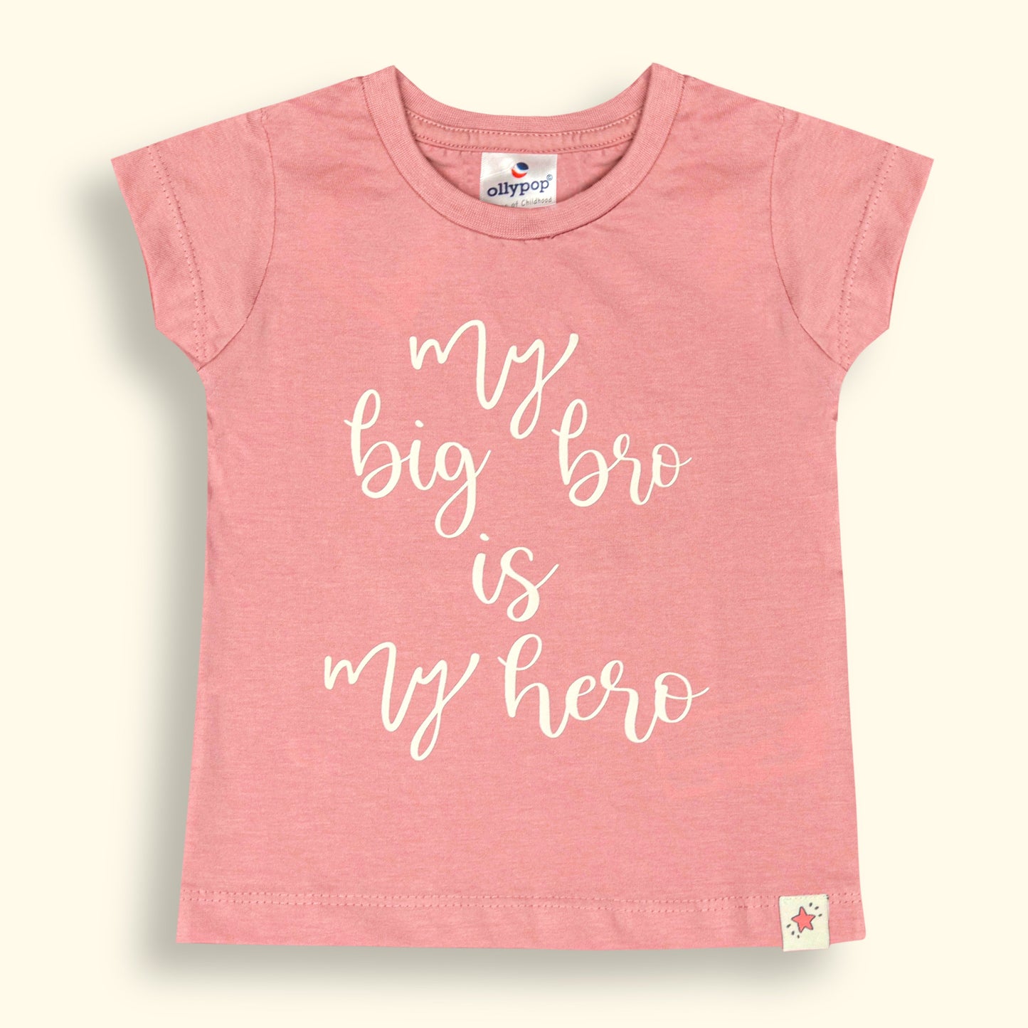 Ollypop Girls Party Wear Casual Top – Pink, Breathable Sinker Fabric, Summer Essential
