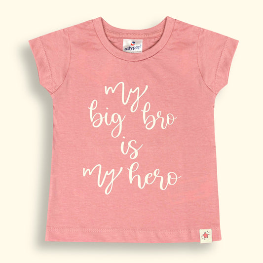 Ollypop Girls Party Wear Casual Top – Pink, Breathable Sinker Fabric, Summer Essential