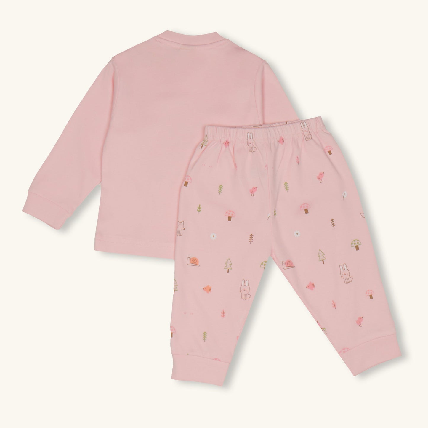 Zero Cozy Snuggle Friends Pyjama Set Warm Animal Adventure in Pink!