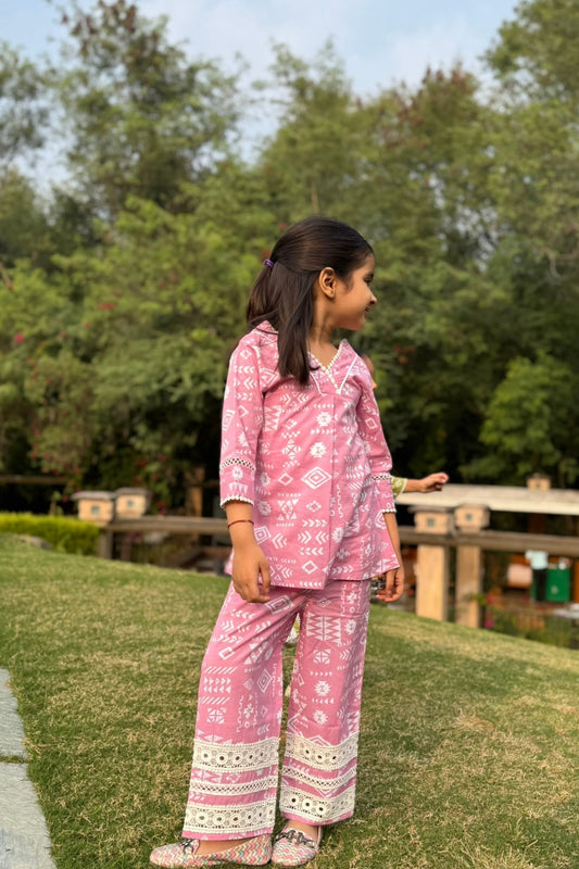 Girls' Bahara Pure Cotton Clothing Set – Soft, Stylish & Perfect for Everyday Elegance
