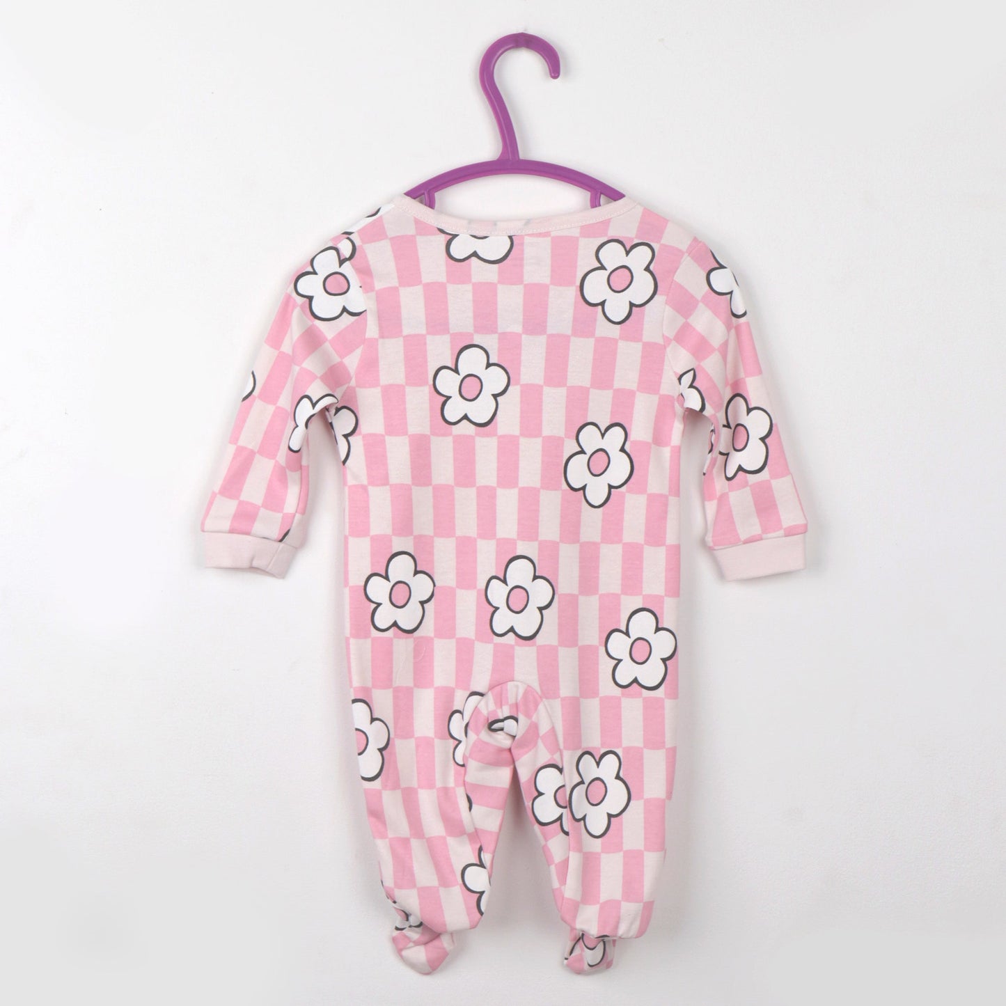 Cucumber Unisex Pink Cotton Romper | Full Sleeve Festival Essential with All-Over Prints