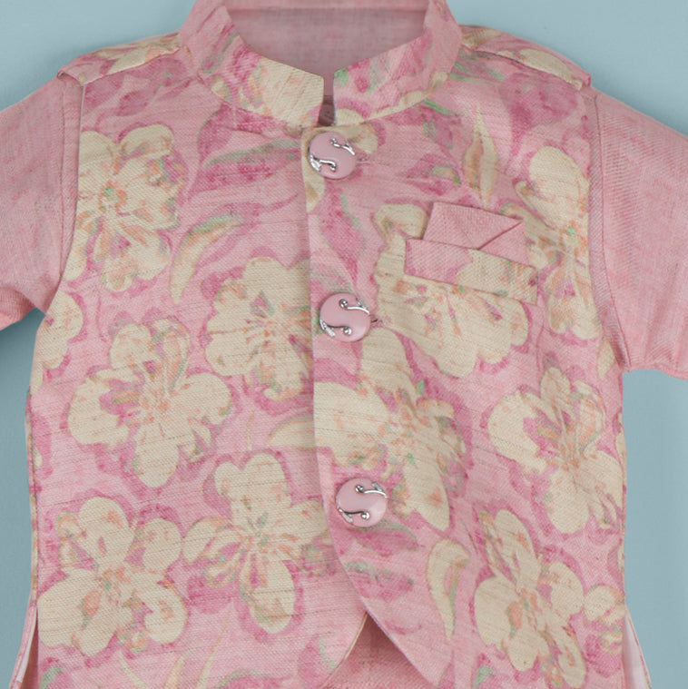 Pink Majesty – Celebration-Ready Kurta Pyjama Jacket
