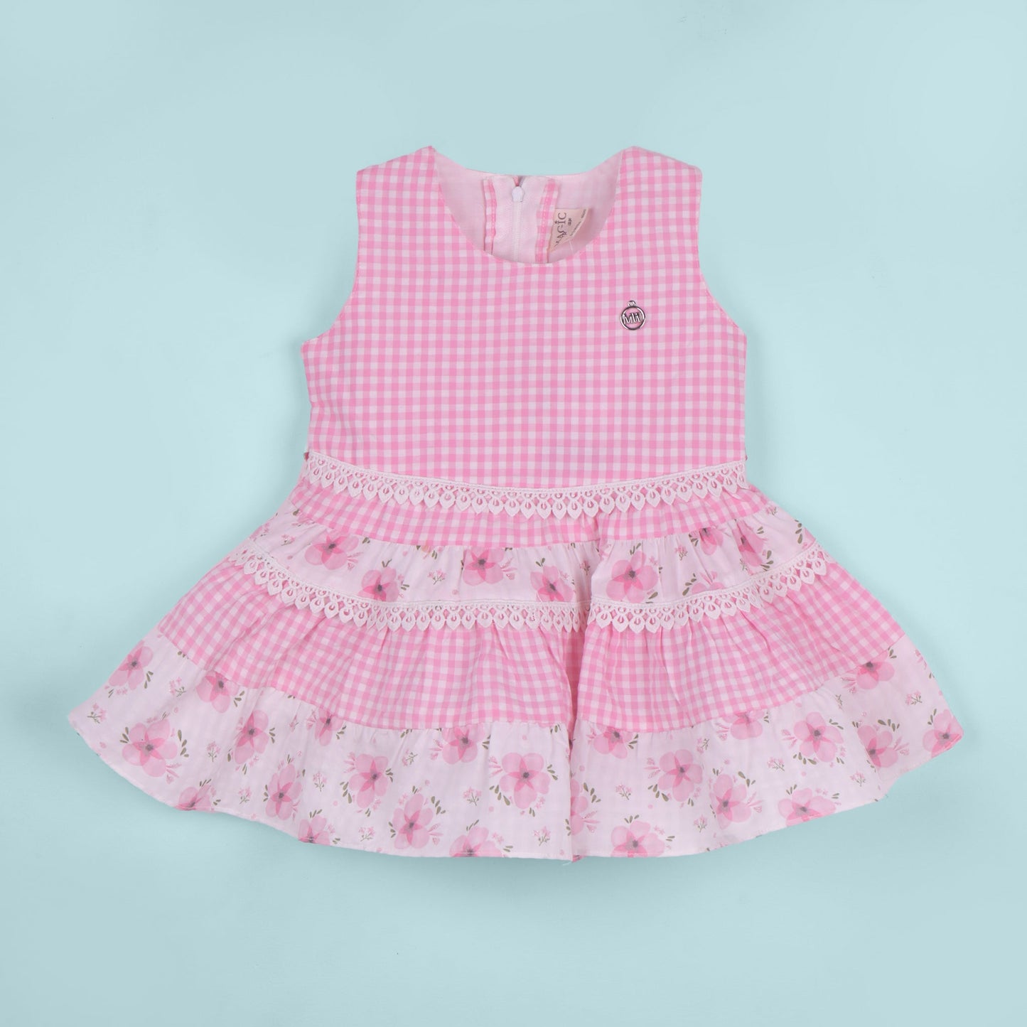 Classic Pink Lace Frock – Magic Wear Girls’ One-Piece