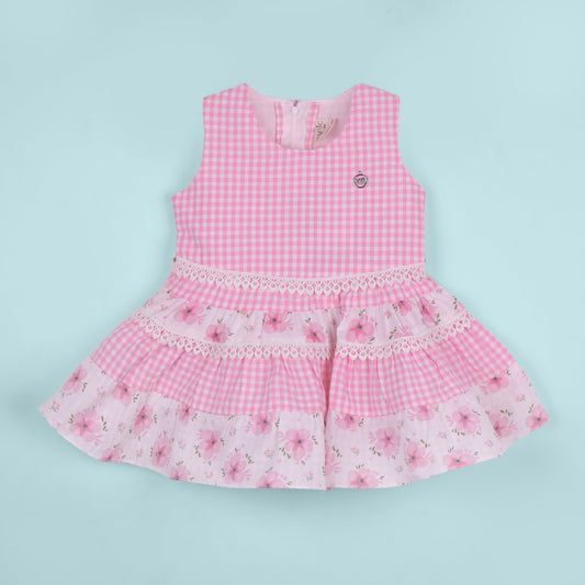 Classic Pink Lace Frock – Magic Wear Girls’ One-Piece