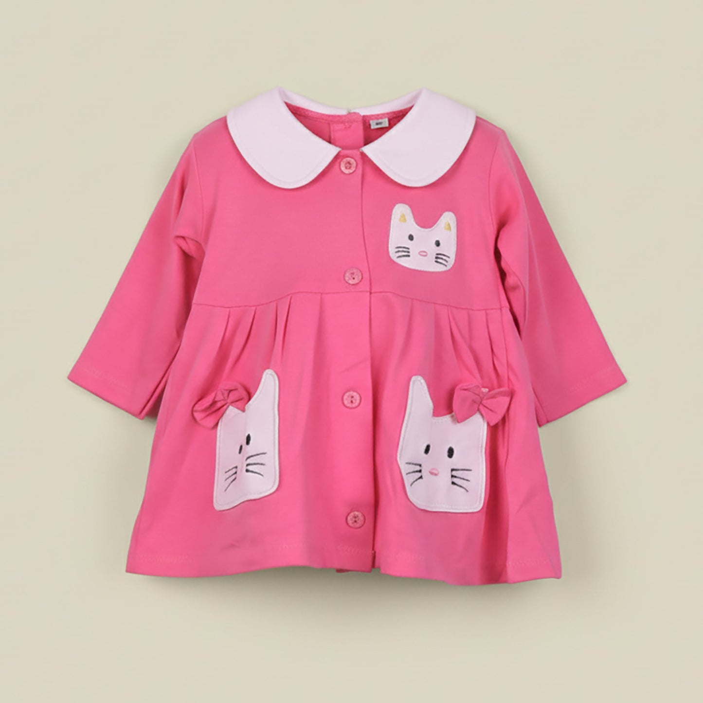 Piu’s soft cotton frock & leggings: adorable Peter Pan collar and all-season stylish comfort!