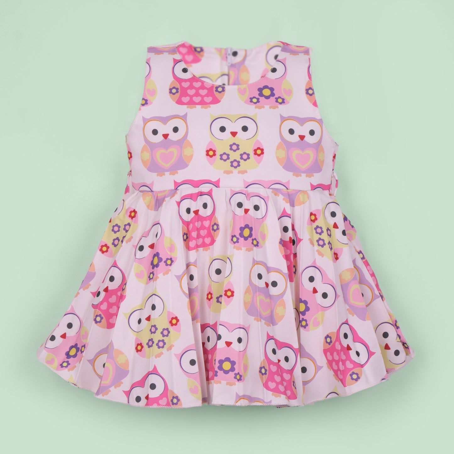 Twirl into style with A Little Pari’s pink frock—sleeveless comfort and playful prints!