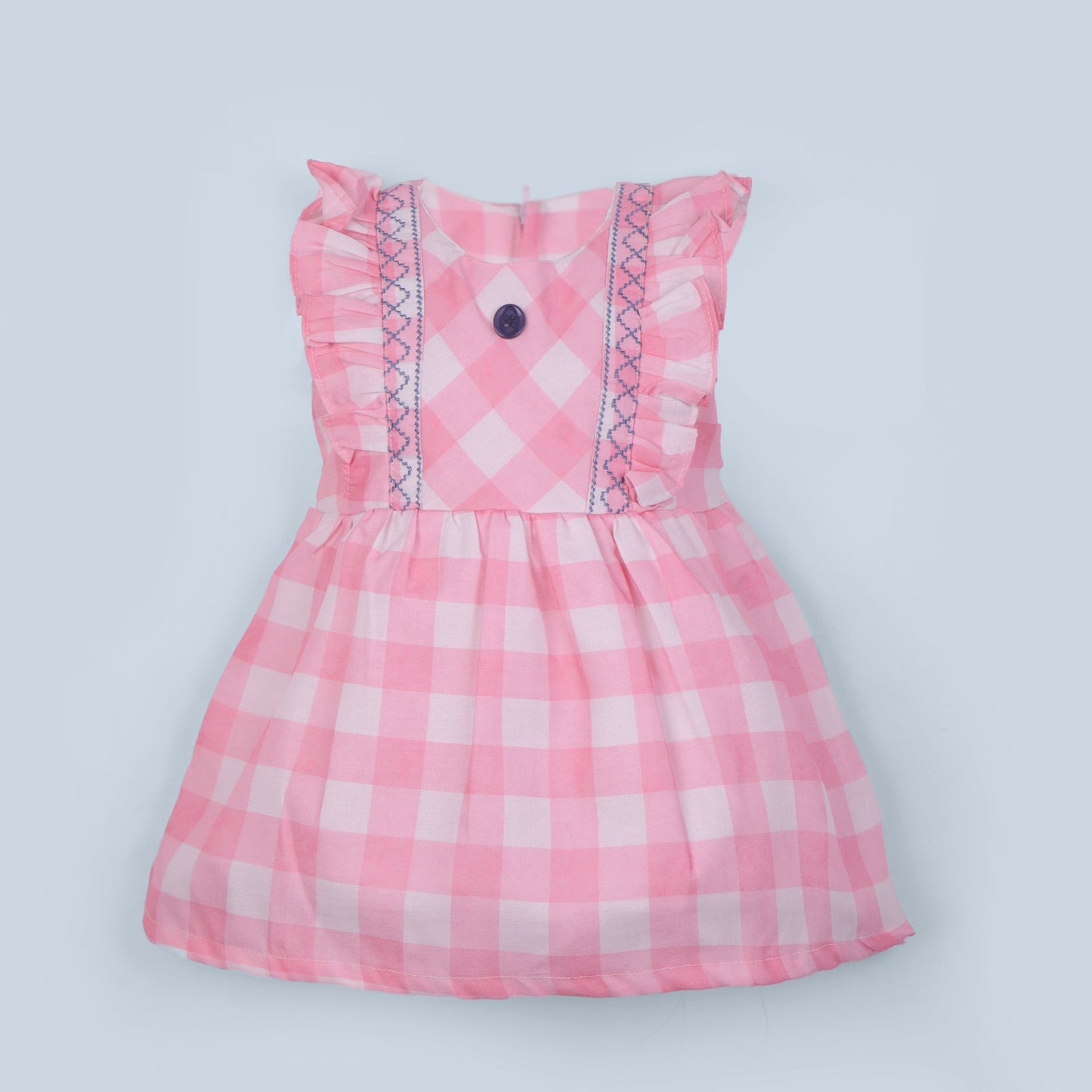 Step into festivities with A Little Pari’s embroidered frock—perfect for fashion and fun!