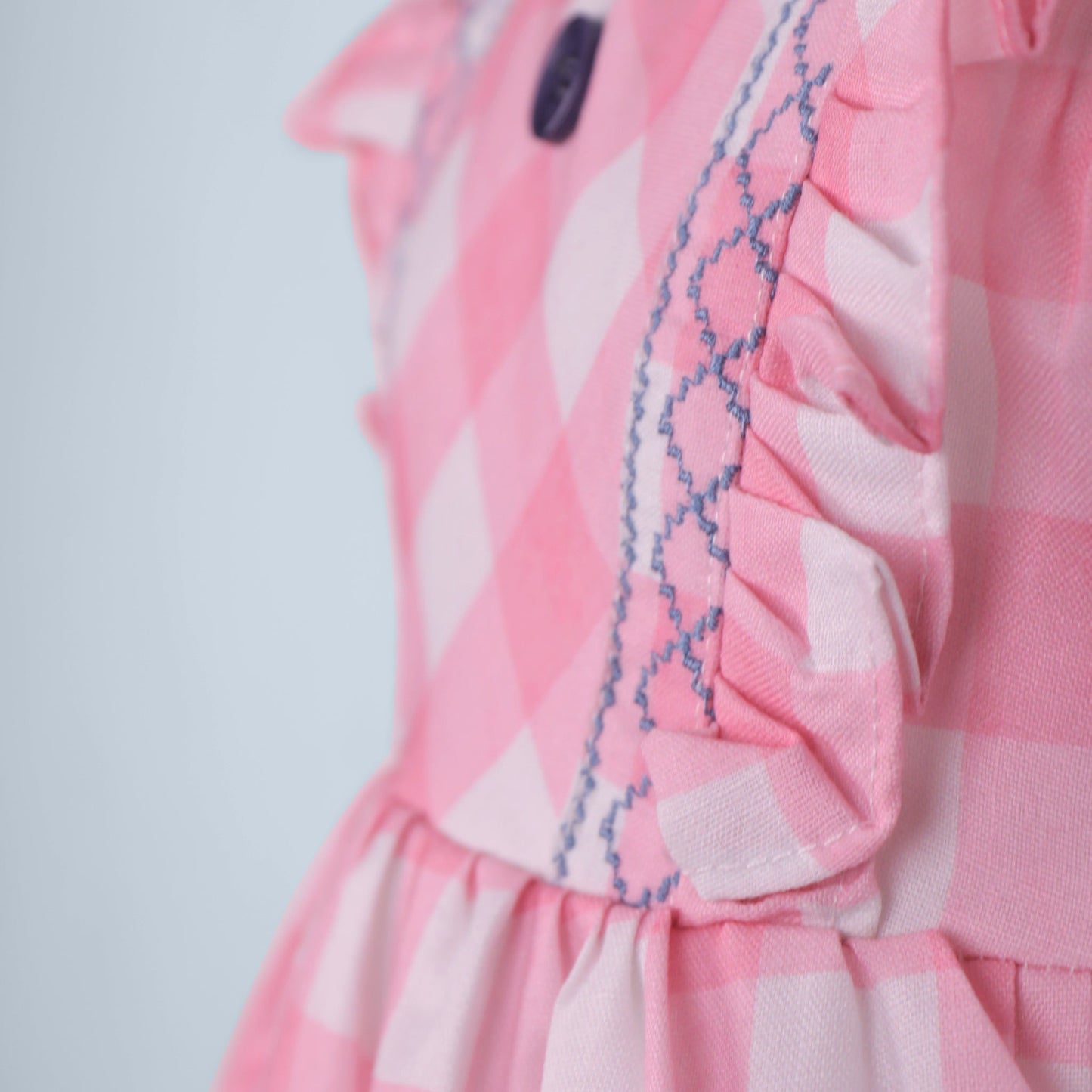 Step into festivities with A Little Pari’s embroidered frock—perfect for fashion and fun!