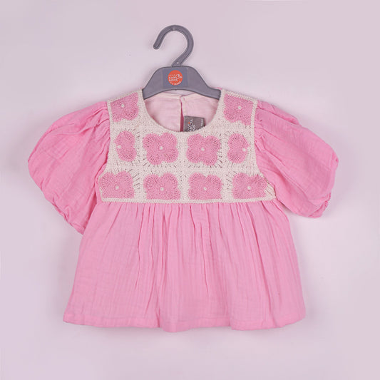 Little Kangaroos Girls’ Outdoor Fashion – Pink Partywear Top