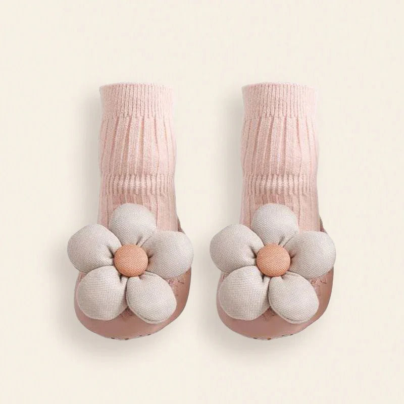 Pretty in Pink –  Flora Embroidered Baby Socks