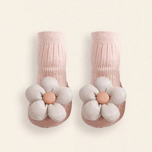 Pretty in Pink –  Flora Embroidered Baby Socks
