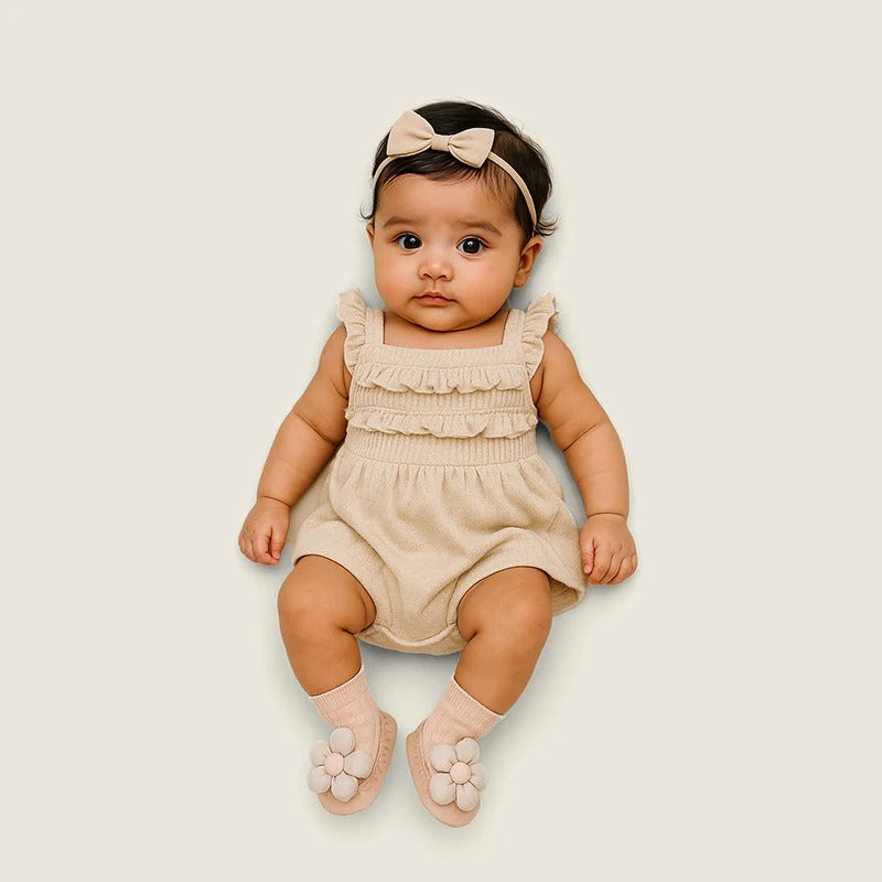 Pretty in Pink –  Flora Embroidered Baby Socks
