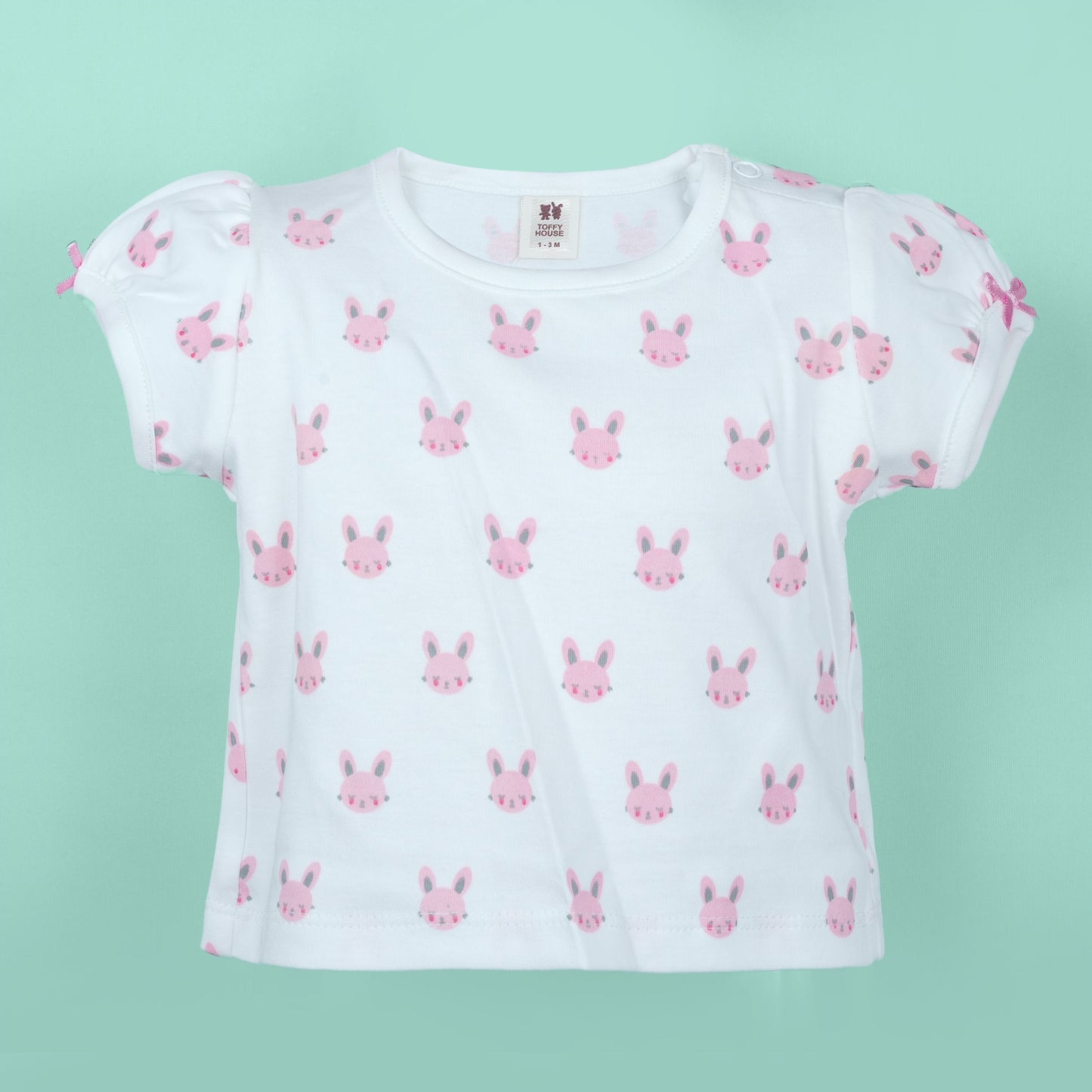 Mommy’s Cuddle Bug – Pink Cotton Blend Romper
