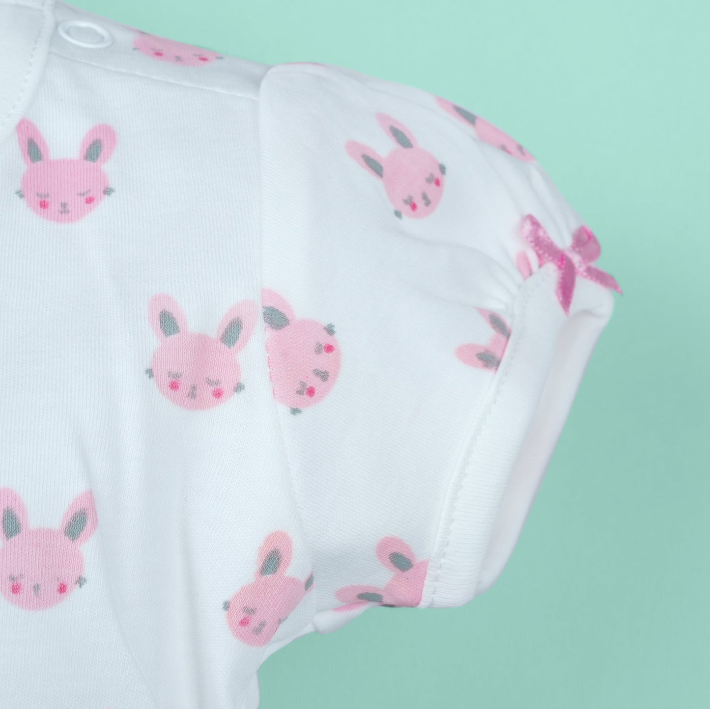 Mommy’s Cuddle Bug – Pink Cotton Blend Romper