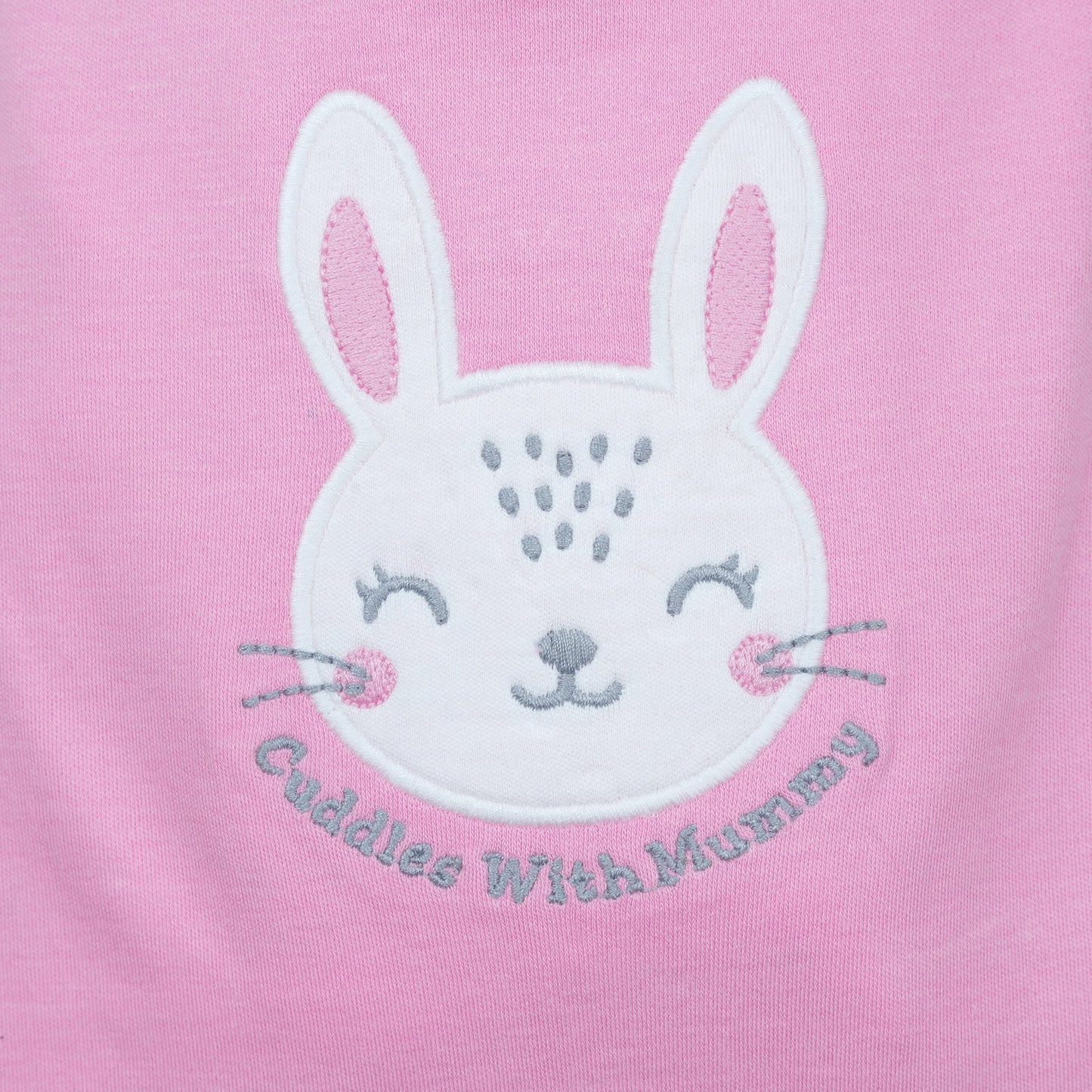 Mommy’s Cuddle Bug – Pink Cotton Blend Romper