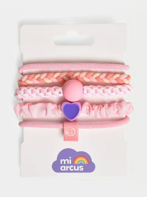 Sweetheart Pink Hair Ties