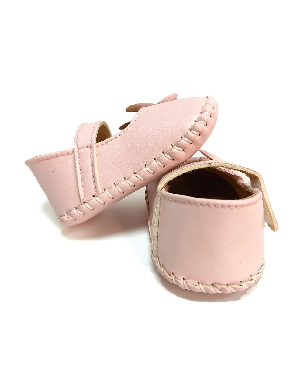 Nuluv Infant Party Booties – Soft Pink Velcro Bellies for Baby Girls