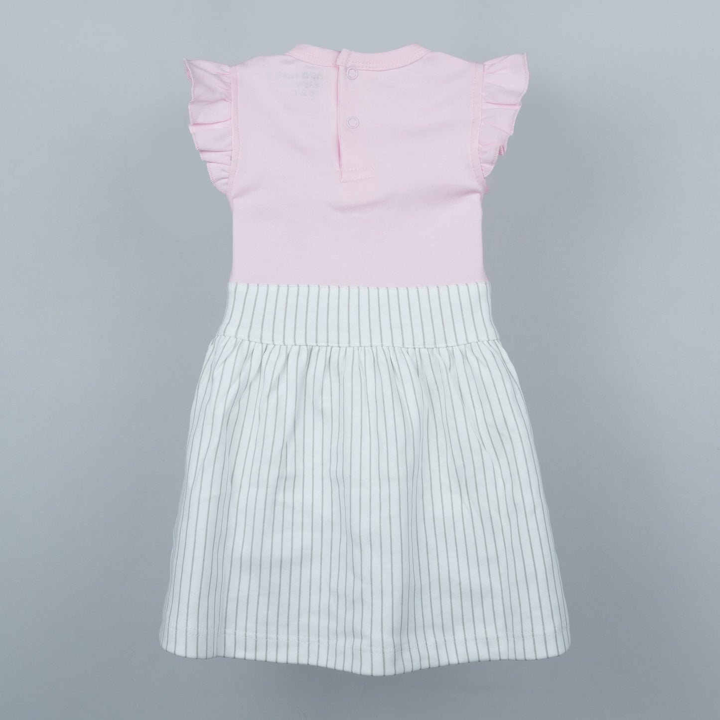 Twist & Twirl: Neo Nate Pink Cotton Frock + Bloomer Set for Girls | Playful Summer Wear