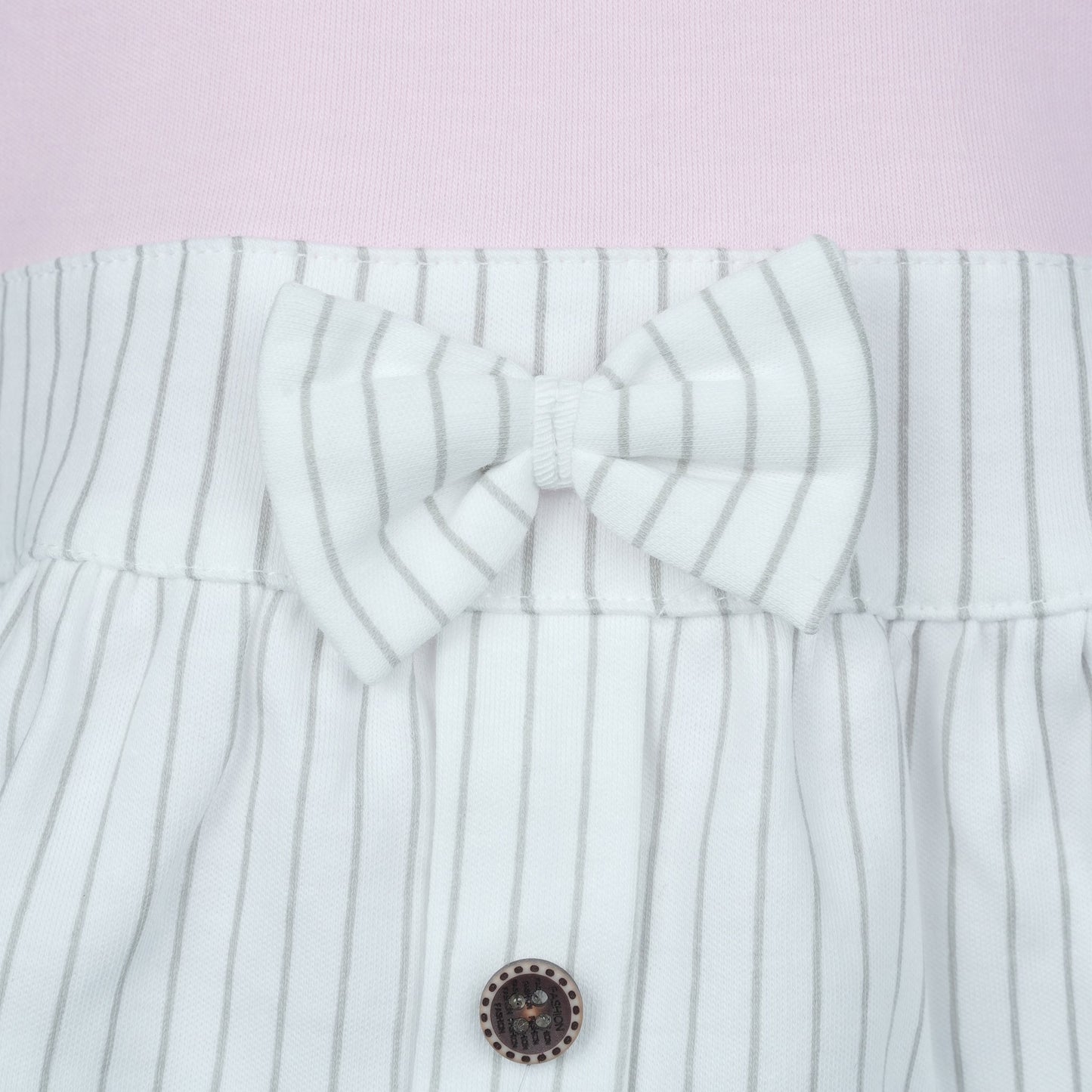 Twist & Twirl: Neo Nate Pink Cotton Frock + Bloomer Set for Girls | Playful Summer Wear