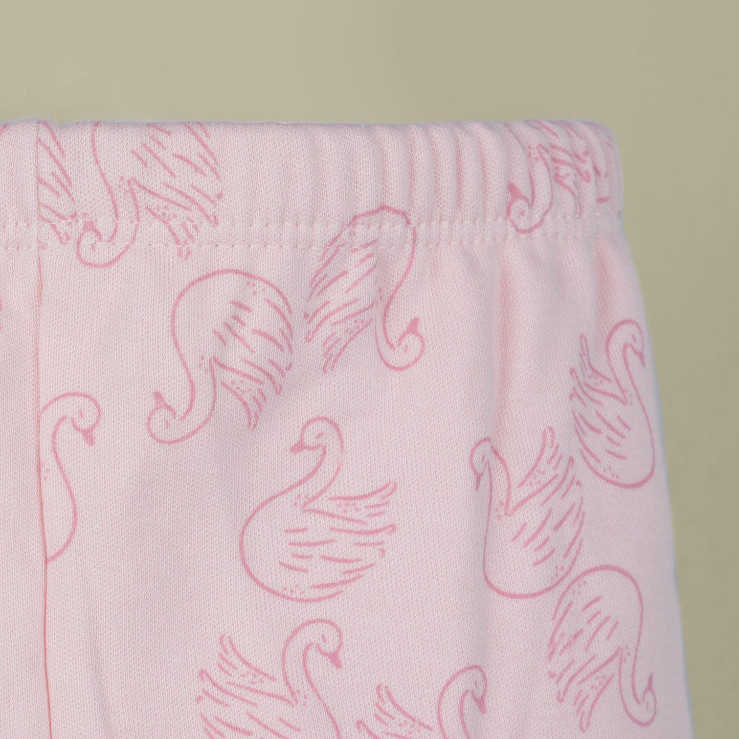 Pink Rabbit Girls Pink All-Over Print Cotton Leggings | Skinny Fit Winter Essential