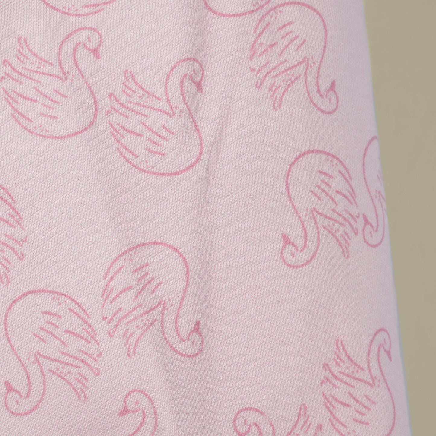 Pink Rabbit Girls Pink All-Over Print Cotton Leggings | Skinny Fit Winter Essential