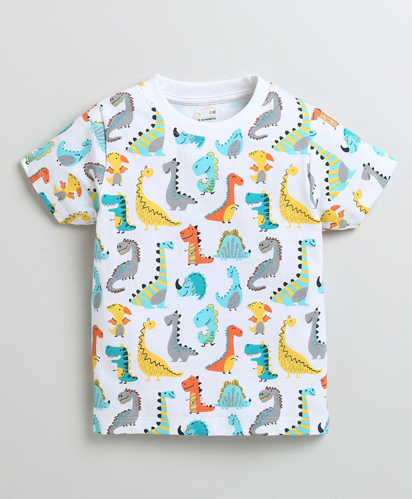 Stay warm and trendy in Bumzee’s cotton T-shirt—classic print and comfy slip-on style!