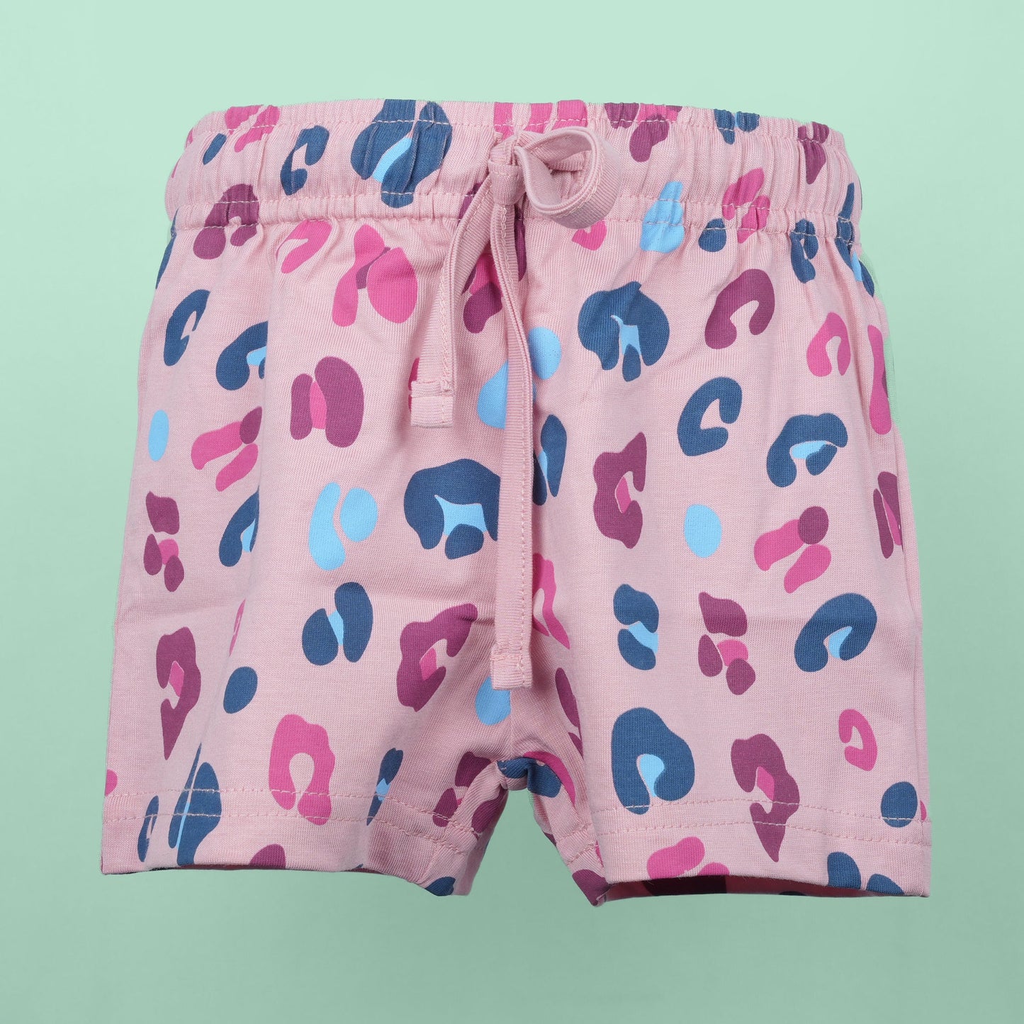Ollypop All-Over Print Shorts – Soft Cotton Comfort for Little Girls