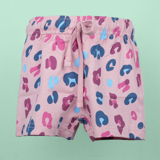 Ollypop All-Over Print Shorts – Soft Cotton Comfort for Little Girls