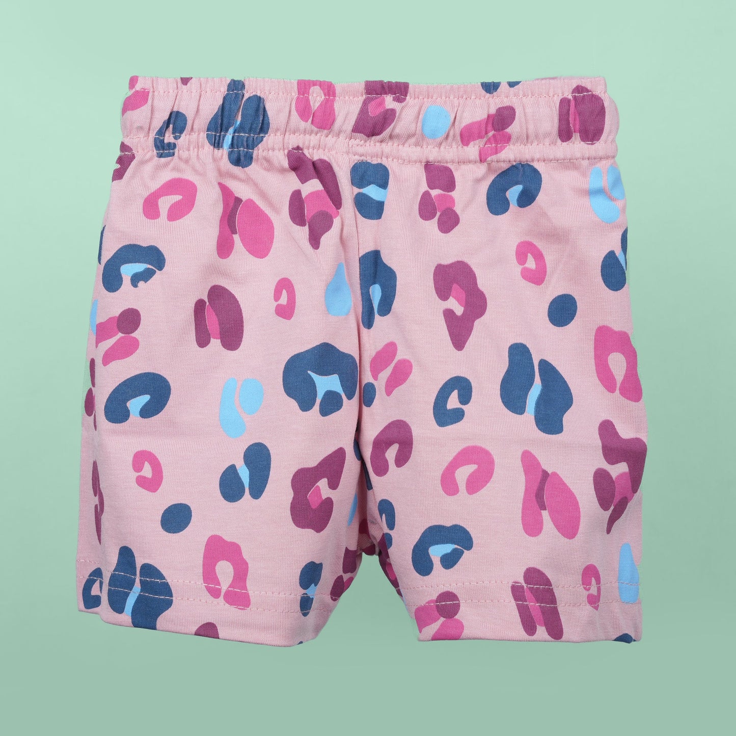 Ollypop All-Over Print Shorts – Soft Cotton Comfort for Little Girls
